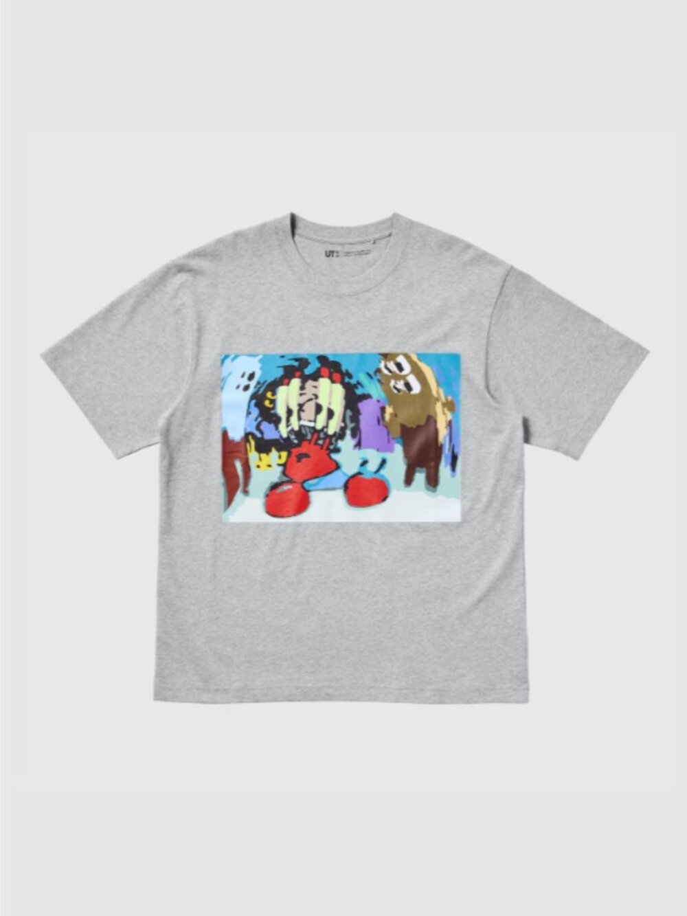 Uniqlo x CPFM x SpongeBob SquarePants T-Shirt - Grey, Men's XL
